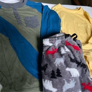 Colorful Kids Pajama Set with Animal Print selection of cozy pajamas tops bottom